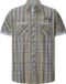 Jan Vanderstorm Heren Overhemd Met Korte Mouwen - Grijs - Katoen - Loose Fit - Casual
