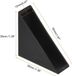 Semsen Protection de bord en plastique pour protection d'angle de verre, miroirs et carrelage - Noir - 20 pièces - 12 x 50 mm.