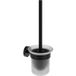 Ravak Kona - Brosse WC murale avec support, verre/noir mat X07p1311