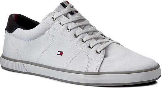 Tommy Hilfiger H2285arlow Men's Sneakers - White/Navy/Grey - Size 45