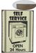 Lafinesse Tekstbord "Selfservice" "Vuile was"