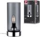 Paulmann LED-tafellamp Pinja E14 max. 20W Chroom, Rookglas