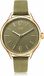 Ice-Watch - Ice Time kaki – dames polshorloge, groen met leren armband