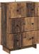 vidaXL Ladekast Bewerkt Hout Oud Hout 66 x 34,5 x 90 cm