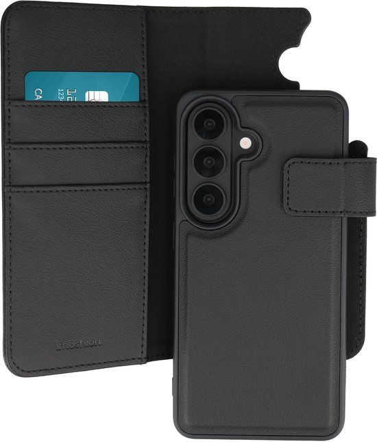 imoshion Hoesje - Geschikt voor Samsung Galaxy S26 - Uitneembare 2-in-1 Luxe Bookcase - Zwart