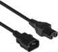 ACT Netsnoer C14 - C15 zwart 1,5 m AK5387