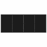 vidaXL Tuinset, 7-delig, Zwart, Polyrotan