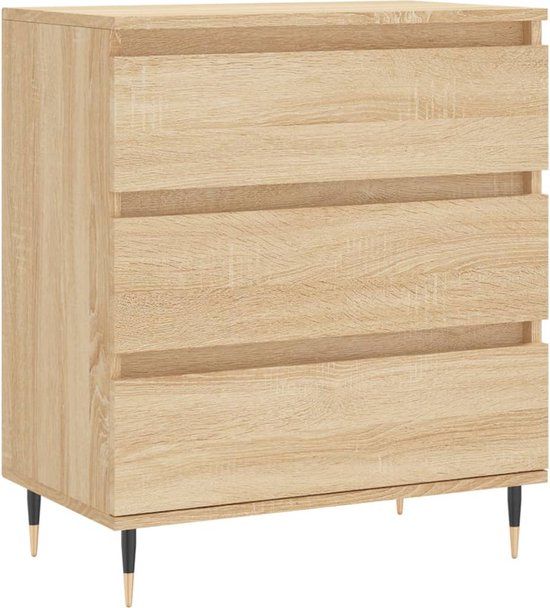 vidaXL Dressoir 60x35x70 cm bewerkt hout sonoma eikenkleurig