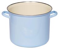 Casserole avec bord chromé, 18 cm, bleu, 3 litres, acier inoxydable