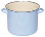 Casserole avec bord chromé, 18 cm, bleu, 3 litres, acier inoxydable