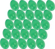 Merkloos Hobby knutsel eieren - 25x - 4,5 cm - mintgroen - kunststof - decoratie paaseieren