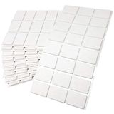 Adsamm® 240 x zelfklevende viltglijders Wit 25x35 mm Rechthoekig