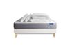 Actisom Sommier kit matelas mémoire de forme 140x200 cm blanc