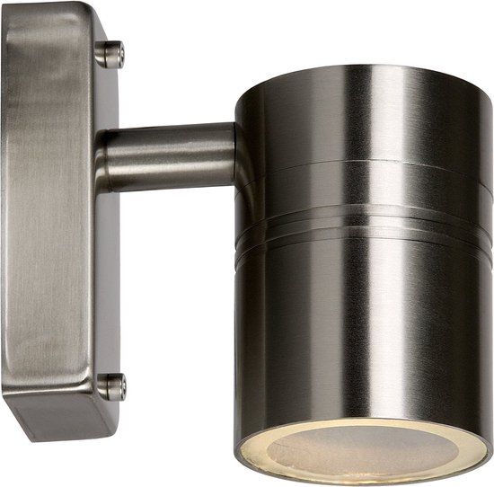 Lucide ARNE LED - Wandspot Buiten - Ø 6,3 cm - Mat chroom - GU10 - LED