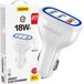 Dudao - Chargeur de voiture - Charge rapide Quick Charge 3.0 QC3.0 2.4A 18W 3x USB Blanc