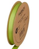 Halbach Seidenbänder Premium ripslint, breedte: 13 mm lengte: 25 m, duurzaam cadeaulint van gerecycled polyester, ideaal als lint, kleur: lichtgroen