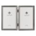Lawrence 11546D 10,2 cm x 6 inch metalen tinnen scharnierende dubbele fotolijst