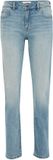 WE Fashion Dames mid rise tapered jeans light blue denim