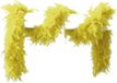 Wilbers & Wilbers Boa Geel - 65 Gr - 180 Cm - Veren