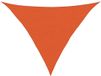 vidaXL Zonnezeil 160 g/m² driehoekig 2,5x2,5x3,5 m HDPE oranje