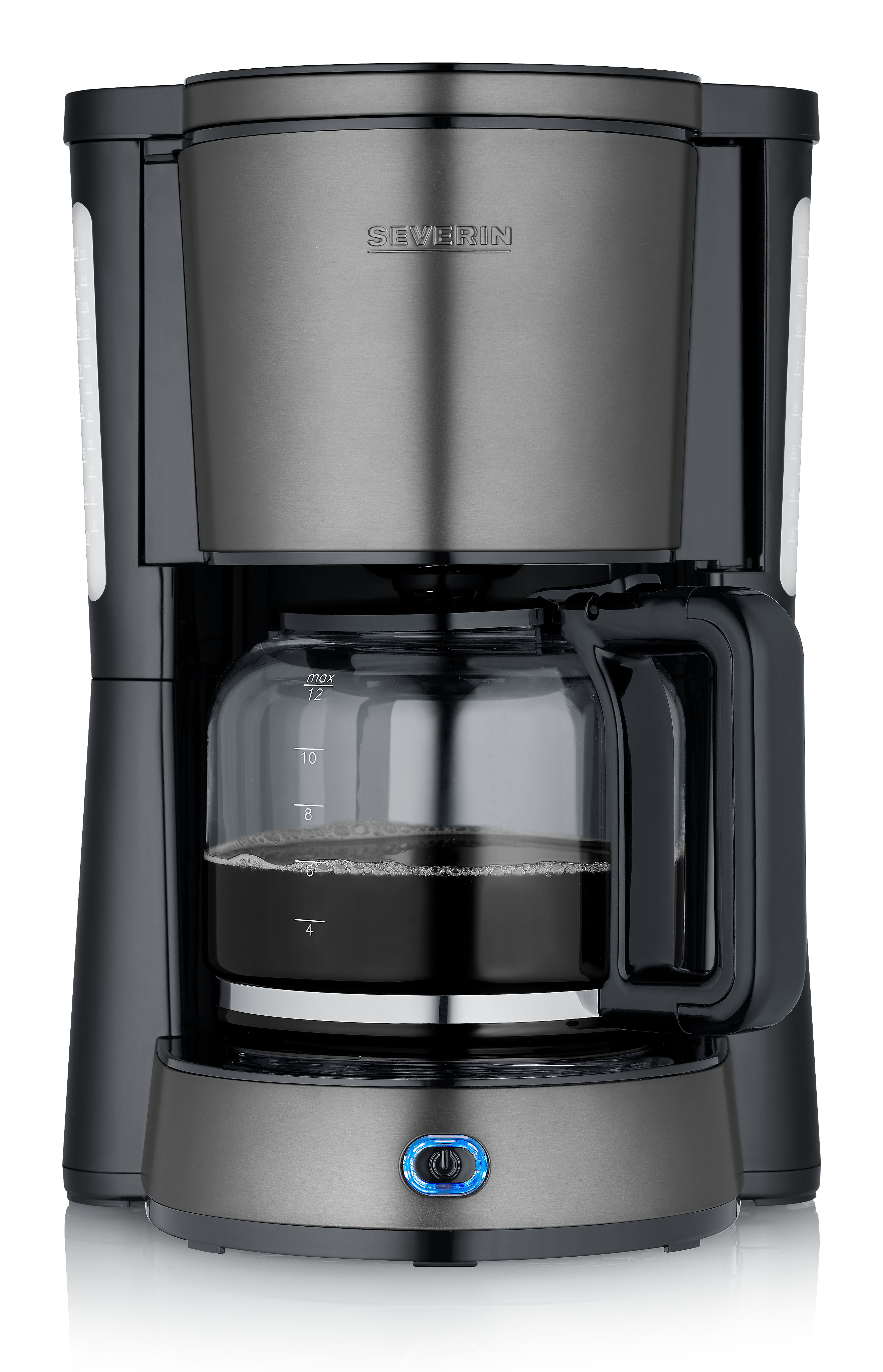 Severin KA 9340 Filter Coffee Machine - 1.25L - Black/Stainless Steel
