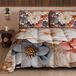 PETTI Artigiani Italiani Bedrukt winterdekbed 170 × 260 cm | Bloemen 05 1