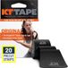 KT TAPE Origineel, Voorgesneden, 20 Strip, Katoen, Zwart