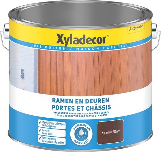 Xyladecor Ramen & Deuren - Notenhout - 2,5 L