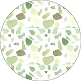 Bonateks Ronde digitaal bedrukte muismat, antislip onderkant, voor kantoor en thuis, diameter: 22 cm