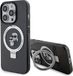 Karl Lagerfeld Ring Stand Karl & Choupette Hard Case Back Cover met MagSafe voor Apple iPhone 15 Pro - Zwart
