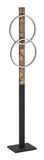 EGLO Boyal Vloerlamp LED 24W Zwart/Bruin/Hout