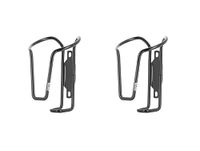Zefal Set volledig aluminium, set met twee flessenhouders voor fiets, volledig van aluminium, flessenhouder voor mountainbike, racefiets, 40 g per flessenhouder, zwart