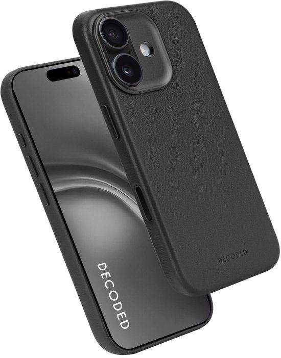 DECODED Leren Hoesje voor iPhone 17 - Zwart