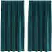 vidaXL Gordijnen 2 stuks Donkergroen 140 x 175 cm fluweel