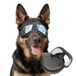 Namsan Hondenbril, middelgrote en grote anti-uv zonnebril voor honden, winddicht, sneeuwdicht, zacht montuur, bril voor lange snuit, hondenogen, bescherming voor honden, zwart