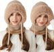 Dames Muts, Sjaal & Gezichtsmasker Khaki