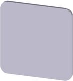 Siemens 3SU1900-0AF81-0AA0 Opschriftbord Zelfklevend, Vierkant 22 mm x 22 mm Zonder markering Zilver 10 stuk(s)