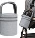 Sac de voyage pour bouteilles - Sac isotherme pour biberons de lait maternel - Porte-biberon isotherme pour biberons de bébé - Sac à dos de voyage - Sac d'allaitement avec fermeture pratique - convient pour 2 grandes bouteilles - Gris