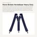 Dailygoods - Herenbroekriem, verstelbaar - Duurzaam, 1,4 Inch Breed - 3 stevige clips - Elastisch - Marineblauw - Comfortabel voor formele gelegenheden - Hosenträger