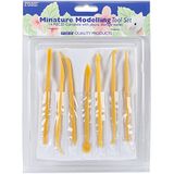 PME Miniatuurmodelleergereedschap, assortiment, kunststof, geel, 15 x 1 x 1 cm, 14 stuks