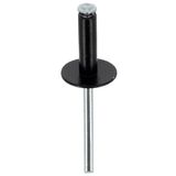 Restagraf 4916 klinknagels, zwart, 8 tot 8 mm x 16 mm