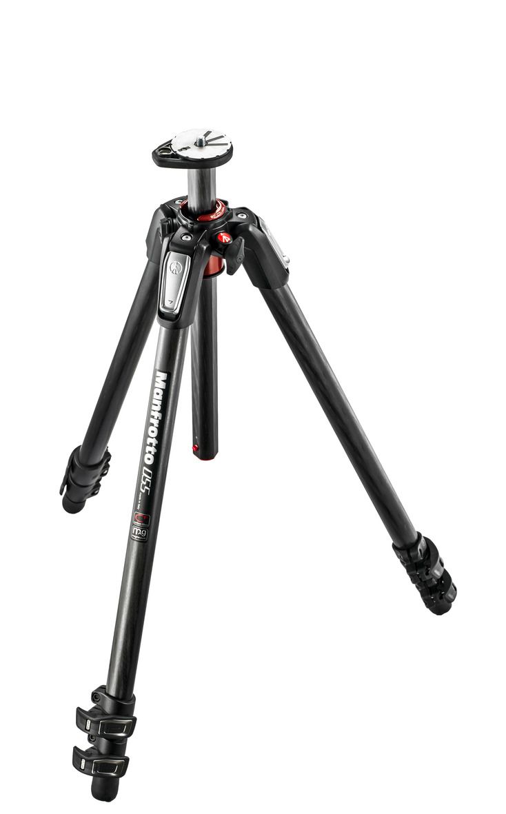 Manfrotto MT055CXPRO3 Tripod - Black - Carbon Fiber - 9kg Capacity
