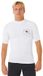 Rip Curl Streamline Upf Rash Guard Manches Courtes Blanc M Homme