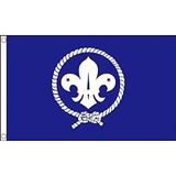 AZ FLAG Vlag Scouts Blauw 90x60 cm Polyester 100D 2 Ringen