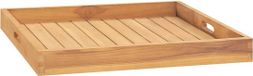vidaXL Dienblad 60x60 cm massief teakhout