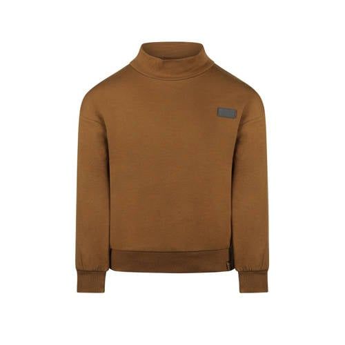 Koko Noko sweater bruin Jongens Stretchkatoen Col Effen - maat 98