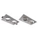 ATMOSS Axis vierkante dubbele kantelring, geborsteld aluminium