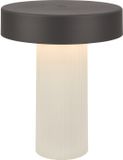 Briloner Bito - Oplaadbare Tafellamp - Snoerloze Lamp - Dimbaar - Met Batterij - Ø16 x 20cm - Grijs