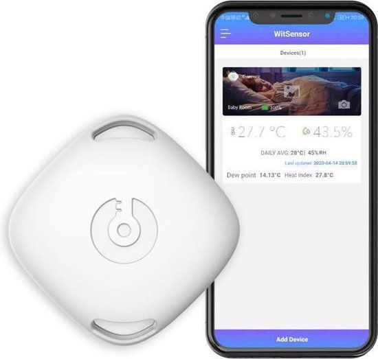 SensorPro Smart Temperatuur Sensor - Met App - Hygrometer - Weerstation - Temperatuurmeter Binnen