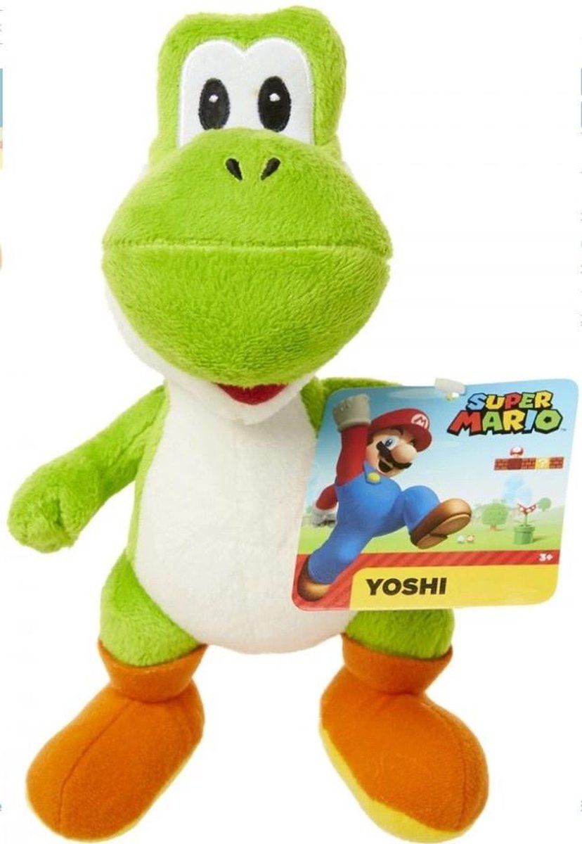 Jakks Pacific Super Mario - Standing Yoshi Pluche (Groen) - 2022 Model